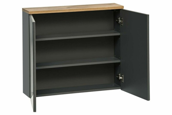 Spiegelkast Wandkast Badkamerkast met spiegel 80 cm Bad