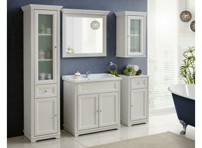 Ontwerp Badkamer Meubilair Bad 5-delig Deco Set Badkamerkast Wastafel