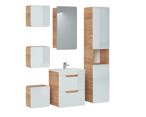 Ontwerp badkamer meubels badkamer 6-delige set commode wastafel