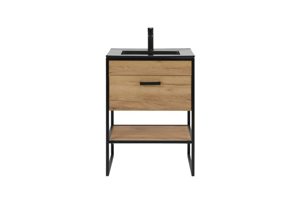 Badkamermeubelset 60cm wastafel met onderkast wastafel loftstijl