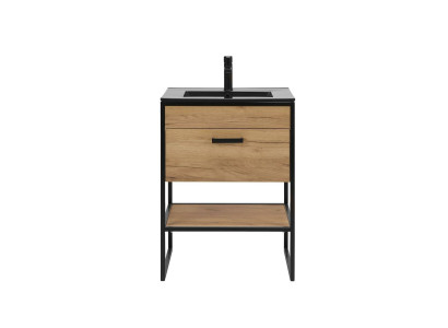 Badkamermeubelset 60cm wastafel met onderkast wastafel loftstijl