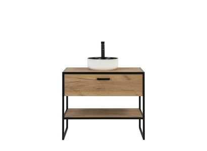 Badkamermeubelset 90cm wastafel Loft onderkast wastafel lade
