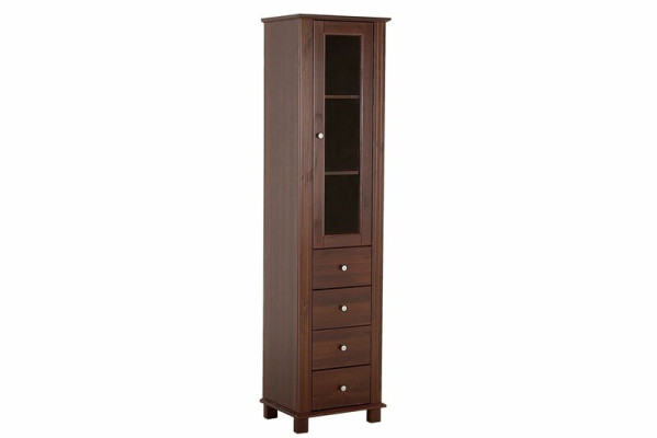 Hoogwaardige badkamerkast Hoge kast Decoratief houten badmeubilair Luxe