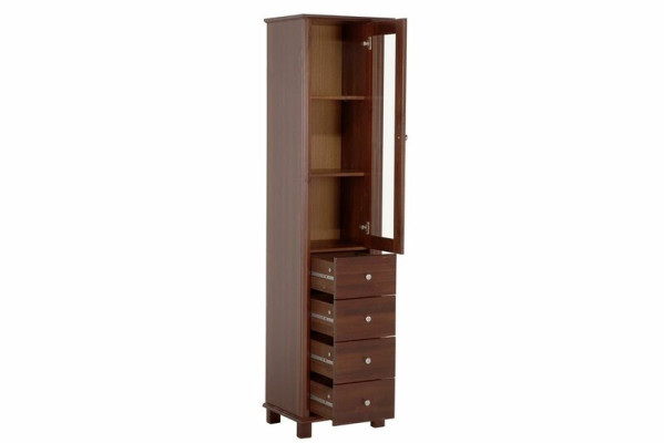 Hoogwaardige badkamerkast Hoge kast Decoratief houten badmeubilair Luxe