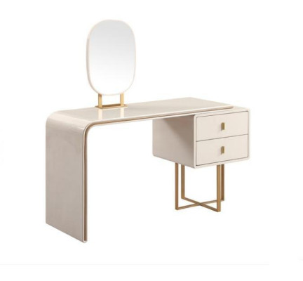 Witte make-uptafel Slaapkamer meubels Bijzettafel Spiegel 2-delig Console