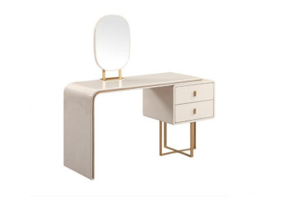 Witte make-uptafel Slaapkamer meubels Bijzettafel Spiegel 2-delig Console