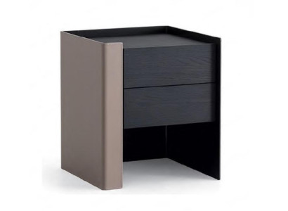 Zwarte nachtkastje Designer nachtkastje Slaapkamer Houten meubels Nieuw