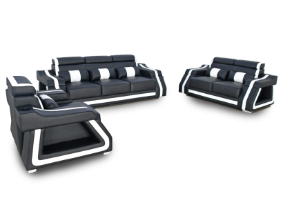 Bankstel 3+2+1 zits set Design Bank Bekleding Banken Bank Modern Set