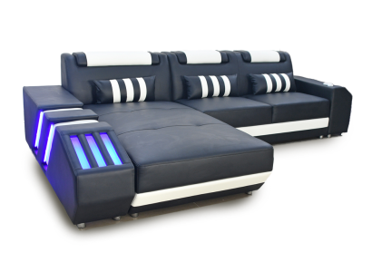 Hoekbank hoekbank bank bank bekleding woonlandschap set L-vorm