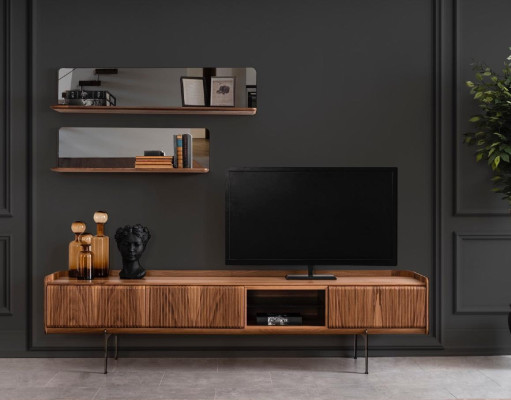 Grote woonkamer luxe bankstel met driezitter, fauteuil en salontafel 3+3+1