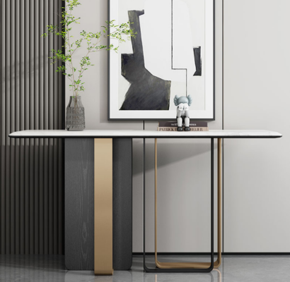 Ontwerper Houten console tafel Console Moderne woonkamerconsole