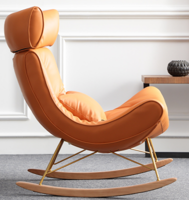 Design Bank Fauteuil Bankstel Bekleding Luxe Kunstleer 1-zits Nieuw Oranje
