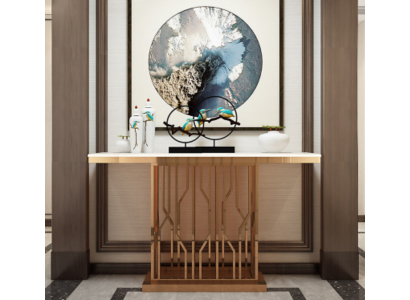 Ontwerper luxe console tafel consoles roestvrij staal ontwerp goud modern nieuw