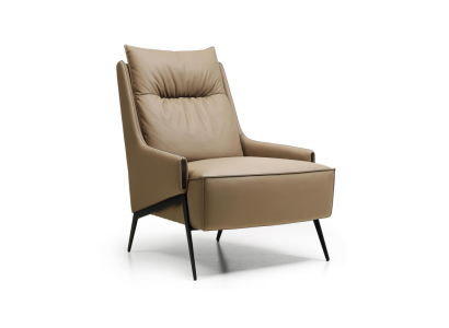 Sessel 1-zitter kunstleer lounge luxe bekleding relax meubelontwerp bank