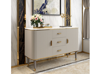 Ontwerp meubels Luxe ladekasten dressoir woonkamer Modern grijs hout Nieuw