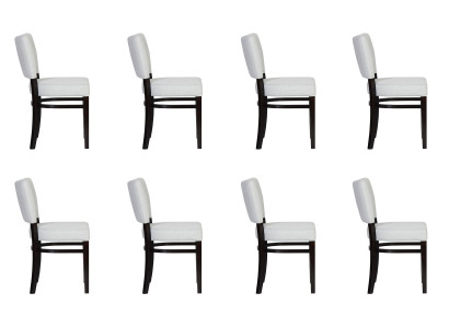8x Eetkamerstoelen Stoel Fauteuil Set Lounge Club met Armleuningen Luxe