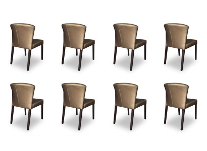 8x Stoelen Stoel Bekleding Ontwerp Armleuning Garnituur Fauteuil Compleet Modern Set Nieuw