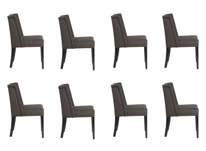 8x Stoelen Stoel Bekleding Design Lounge Club Zit Leuning Set Fauteuil Vento Nieuw