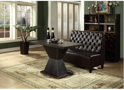 Chesterfield Bank Bank Bank Bruin Wachtkamer Woonkamer Kantoor Banken