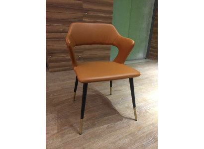 Ontwerp fauteuil metaal gestoffeerd lounge clubstoel zitplaats ontspan luxe kamer wacht nieuw