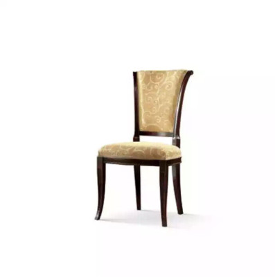 Ontwerp stoffen luxe fauteuil zonder armleuning eetkamerstoel Beige