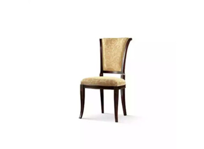 Ontwerp stoffen luxe fauteuil zonder armleuning eetkamerstoel Beige