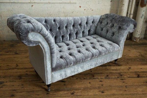 Ontwerp Chesterfield Stoffenbank Chaise Longue Bekleding Nieuw Chaise Longues Sofa's