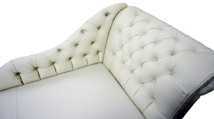 LUTON II Chesterfield Chaiselongues Chaise Liege Sofa Ottomane Leder Textil LUTON II Chesterfield Chaiselongues Ligbedbank Sofa Ottomaan Leder Textiel