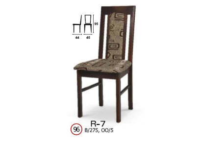 Massief houten stoel R7
