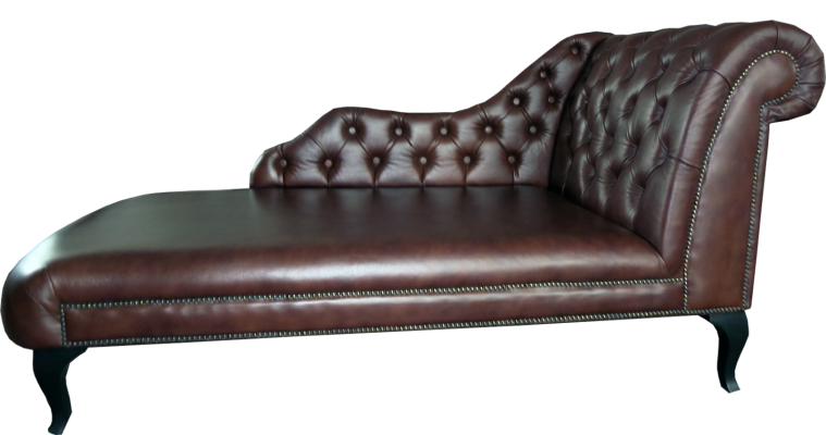 Chaise Lounge Ligstoel Chesterfield Gestoffeerde Ligbank Leren Bank Relax Chaiselounge