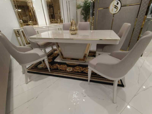 Luxe moderne eettafel eetkamertafel houten tafels moderne meubels nieuw