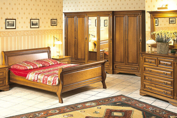 Klassieke kasten Kast Kastenwand Kledingkast Massief Koloniaal Stijl O6D