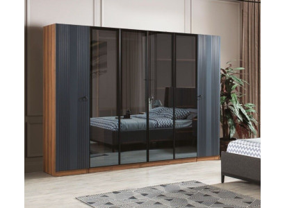 Luxe kledingkast Slaapkamer Stijl Modern Houten Meubilair Kast 6-deurs