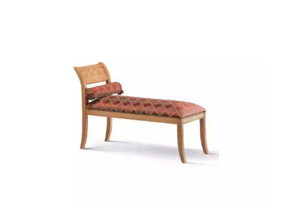 Chaise longue Klassieke meubel woonkamer designbank textiel rood