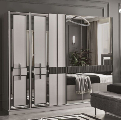 Moderne houten kledingkast kast kasten slaapkamer luxe meubels