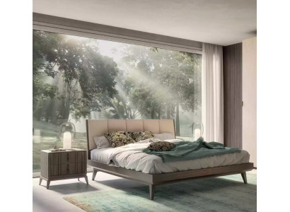 Slaapkamerset Bed 2x Nachtkastjes Design Luxe nieuw 3-delig Modern Bedden