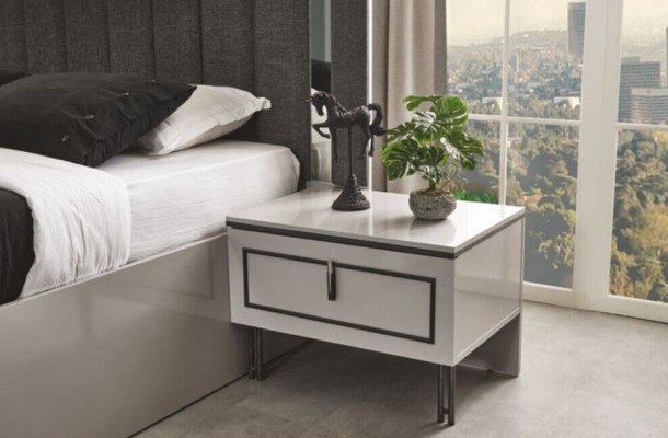 Slaapkamerset Modern Bed en 2x nachtkastjes Luxe Complete sets 3-delig