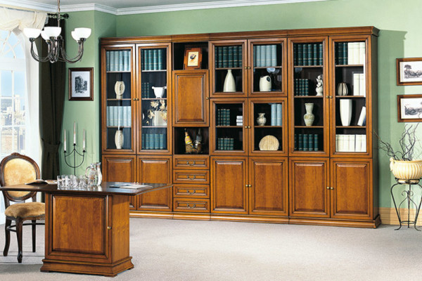 Klassieke boekenkast commode ladekast dressoir kast bijzettafel