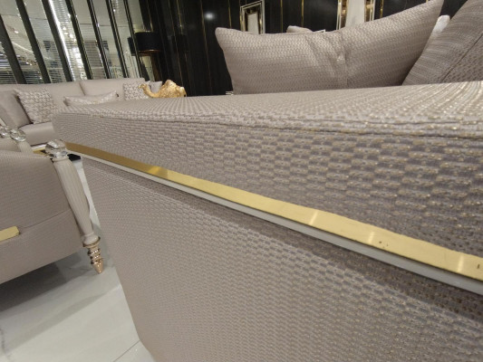 Luxe bankstel 3+3+1+1 zitsbank fauteuil JV meubilair Moderne meubelset 4-delig Nieuw