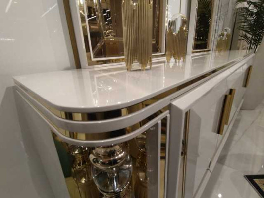 Moderne dressoir met spiegel onderkast Luxe meubels Nieuw