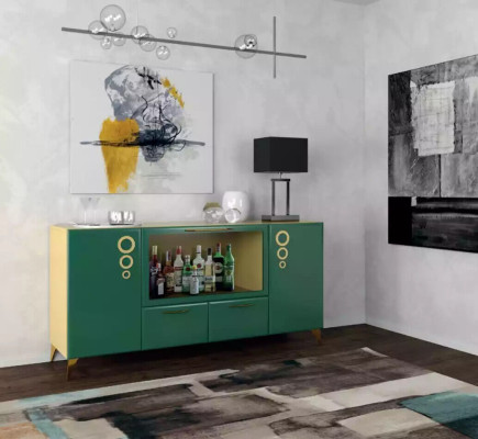 Dressoir Luxe nieuw Groene console Sideboards Modern Woonkamer Kommoden Hout