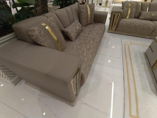 Bankstel 3-zits Textiel Hout Modern Bankstel Bank Sofa's Design Luxe Nieuw Bankstel