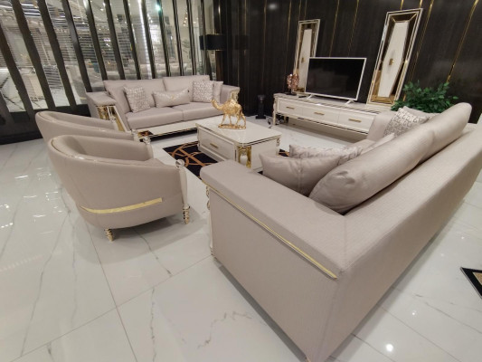 Sofaset 3+3+1+1 zits + salontafel + dressoir Moderne Set Nieuw