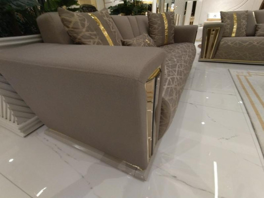 Bankstel 3+3+1+1 zits Textiel Modern Compleet Fauteuil Bankstel 3 zits Luxe