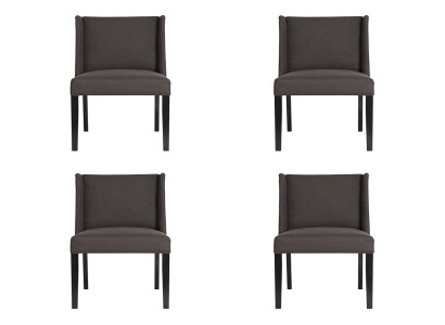 4x Stoelen Stoel Bekleding Ontwerp Lounge Club Zit Leuning Set Fauteuil Nieuw