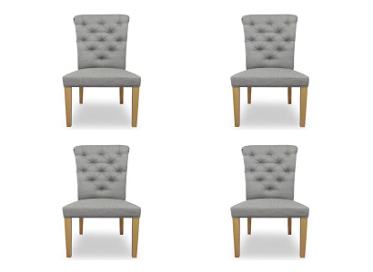 4x Stoelen Stoel Bekleding Ontwerp Lounge Zitje Leuning Set Fauteuil Chesterfield