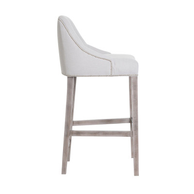 6x Barkruk Barkruk Teller Stoel Set Stoelen Gestoffeerd Chesterfield Design Stijl