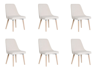 6x Ontwerp Beklede Zitstoelen Stoel Zien Garnituur Fauteuil Lounge Club Set