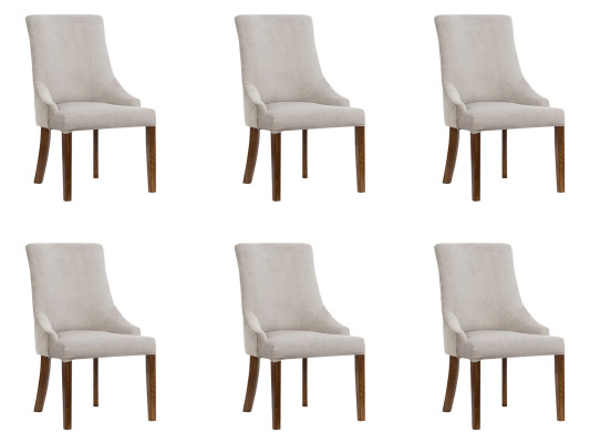 6x set van Design bekleding stoelen stoelenset compleet met leuningen zit lounge club nieuw