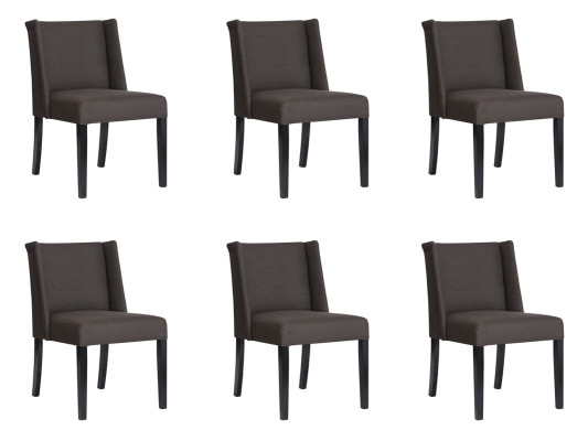 6x Stoelen Stoel Bekleding Ontwerp Lounge Club Zit Leuning Garnituur Fauteuil Nieuw